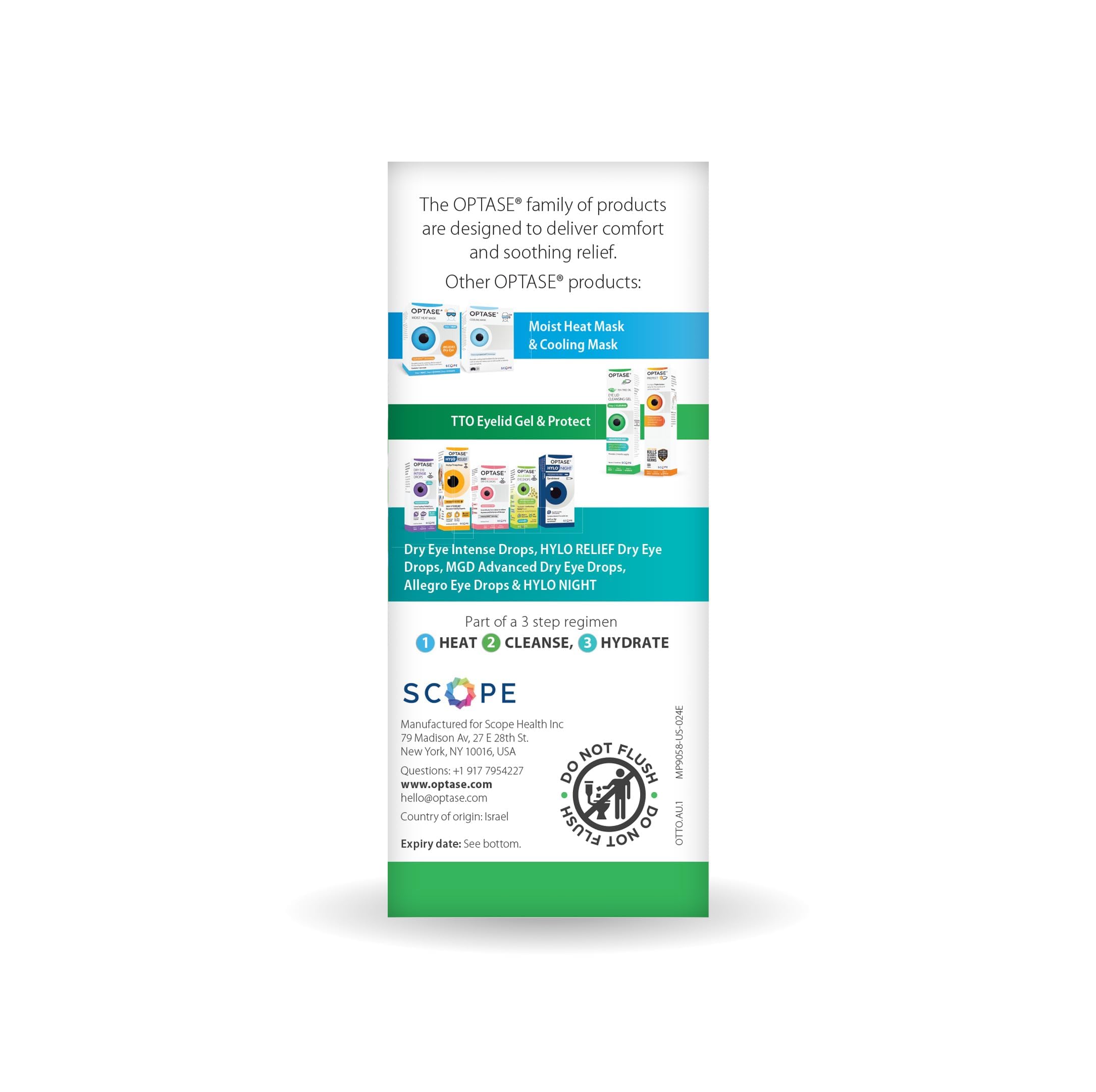 Optase TTO makeup remover use demonstrates versatile cleansing for eyes and face.