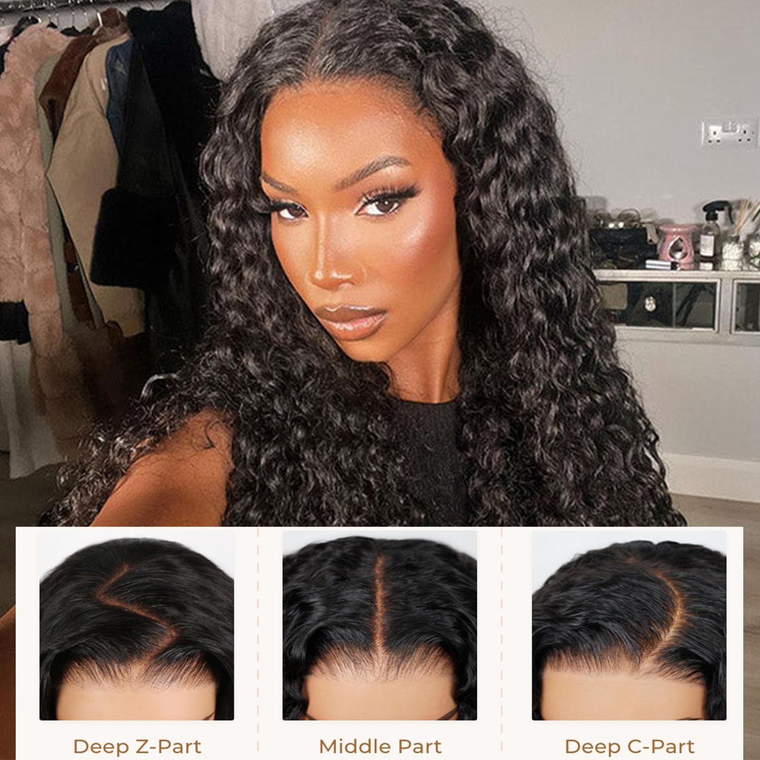 OQ HAIR 24-inch water-wave length for dramatic, voluminous style.