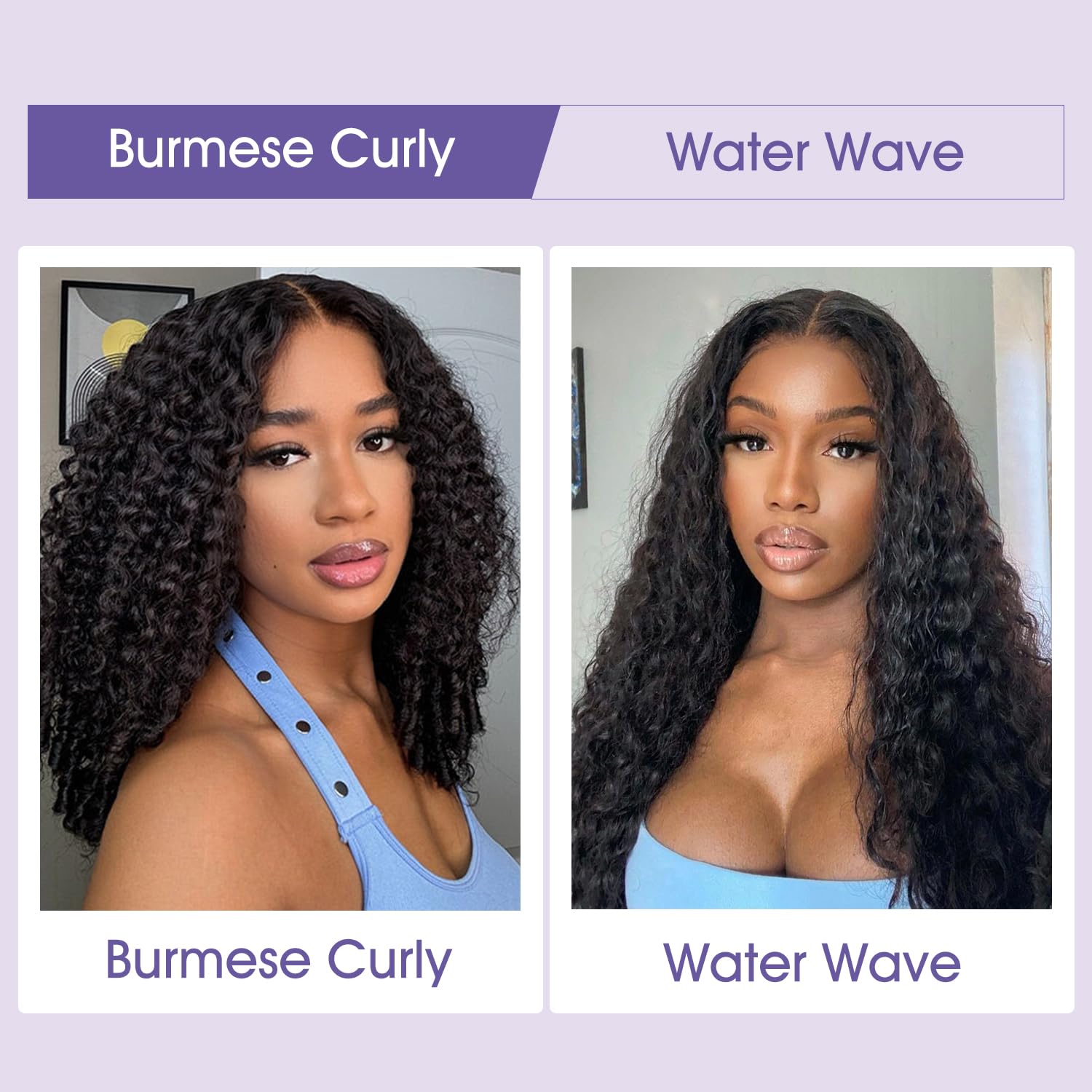 OQ Hair Burmese Curly Glueless Wig breathable cap for all-day comfort.