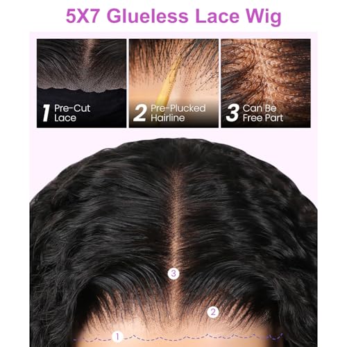 OQ HAIR glueless cap with adjustable band for secure, comfortable fit.