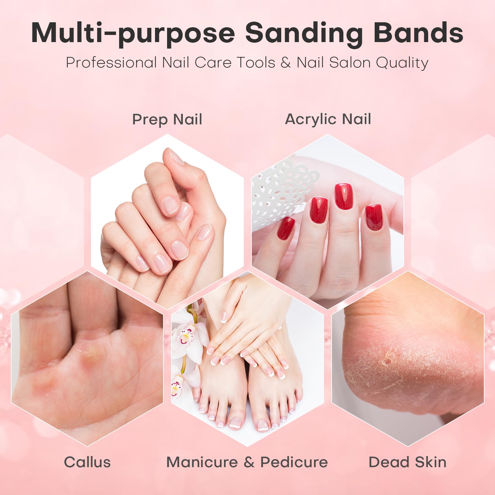 Oranllow salon-quality nail care set on display for home or pro use