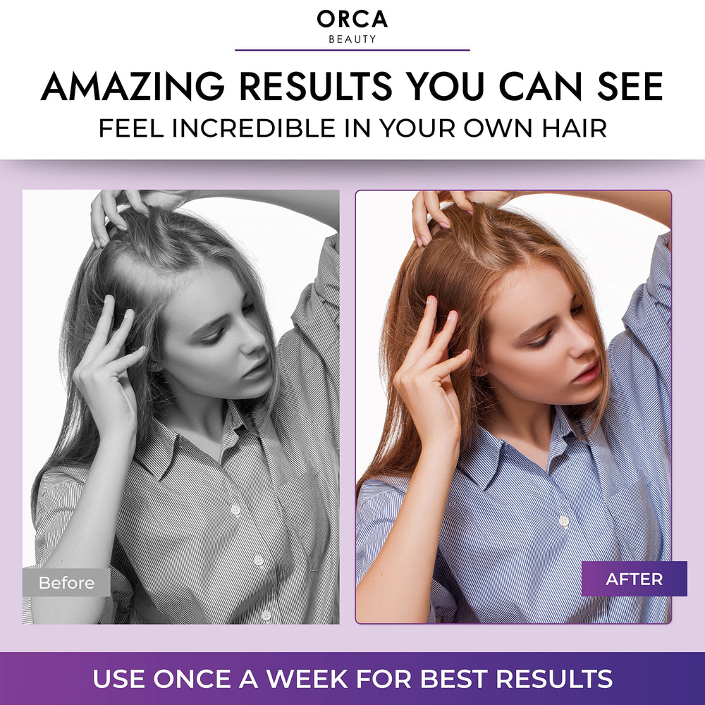 Orca Beauty Hydrating Conditioner texture close-up on hair