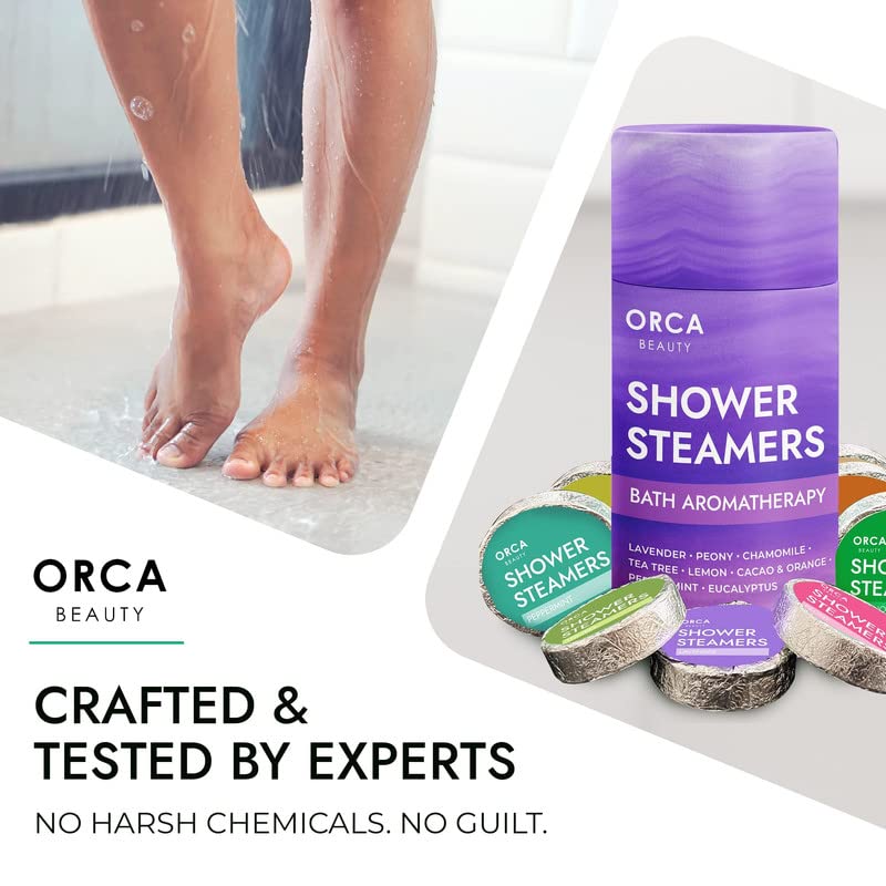 Orca Beauty Peony Shower Steamer joyful fragrant mood lift