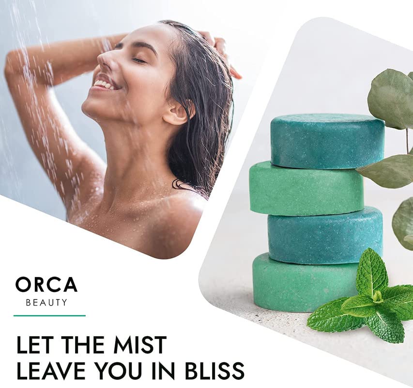 Orca Beauty peppermint eucalyptus shower steamers provide refreshing aromatherapy during morning routines