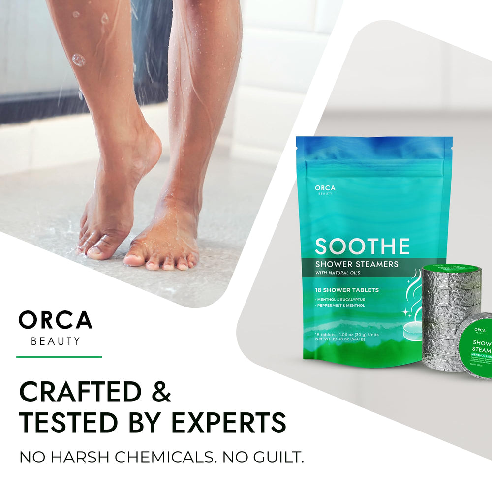 Orca Beauty relaxation ritual shot conveying calm aroma and comfort.