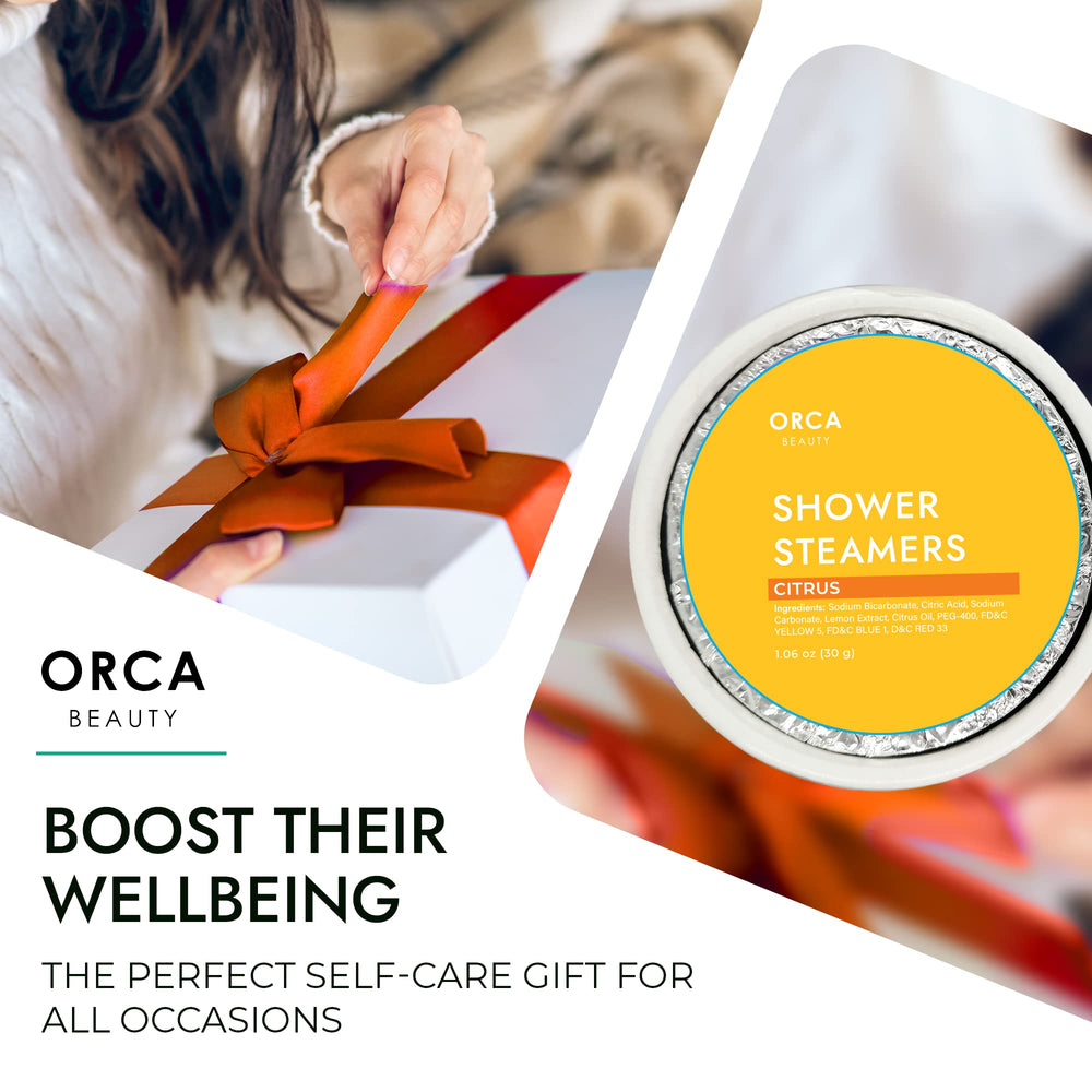 Orca Beauty Coffee steamer releasing aroma that may sharpen focus and wake senses.