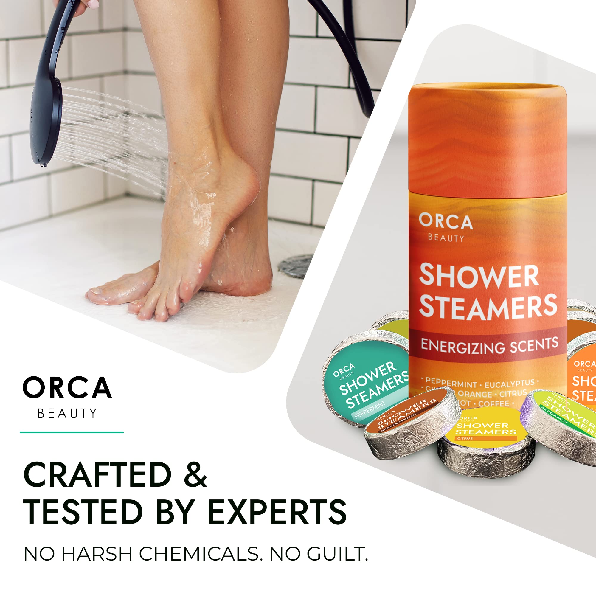 Orca Beauty Ginger-Orange steamer swirling a vibrant scent for a refreshing boost.