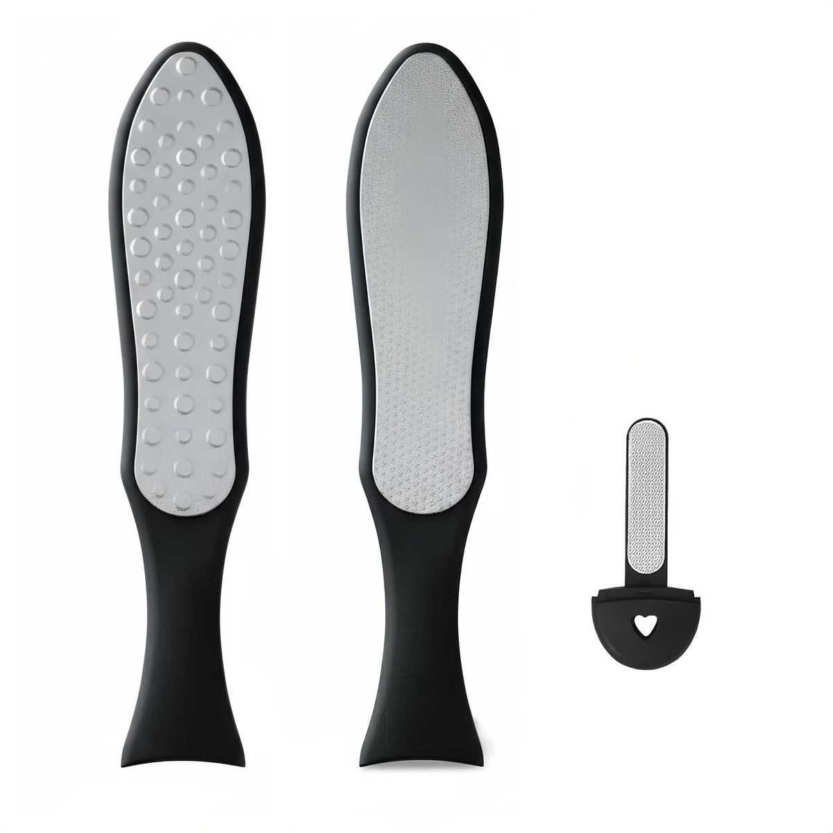 OrchidJewel 3in1 foot file coarse side for aggressive callus removal and smoother feet.