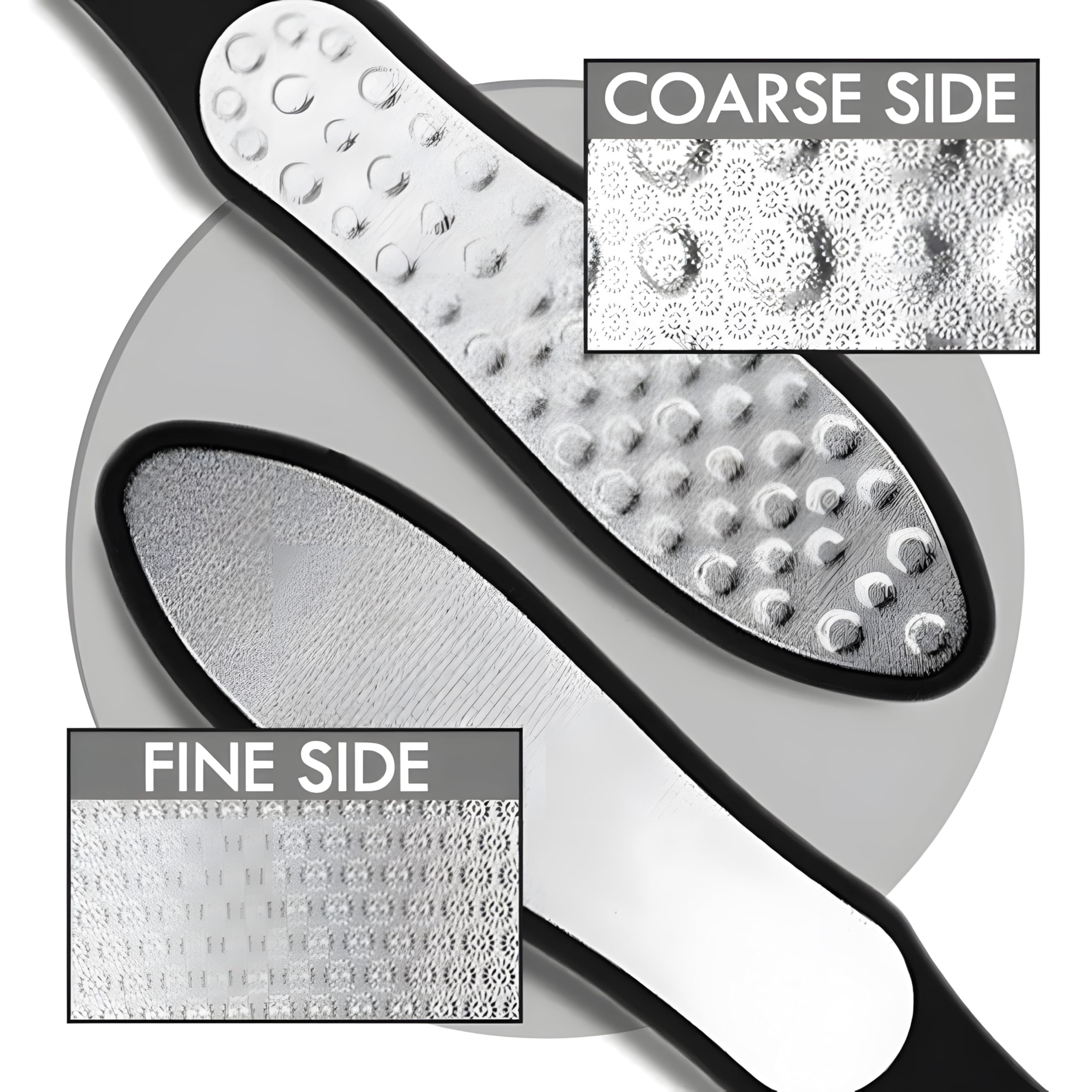 OrchidJewel 3in1 foot file double-sided heel scraper for cracked heels and smoother skin.