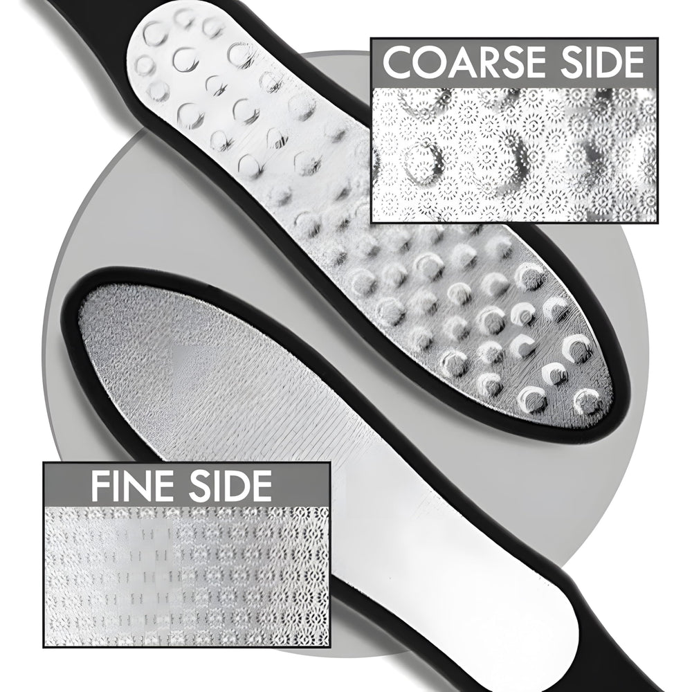 OrchidJewel 3in1 foot file double-sided heel scraper for cracked heels and smoother skin.
