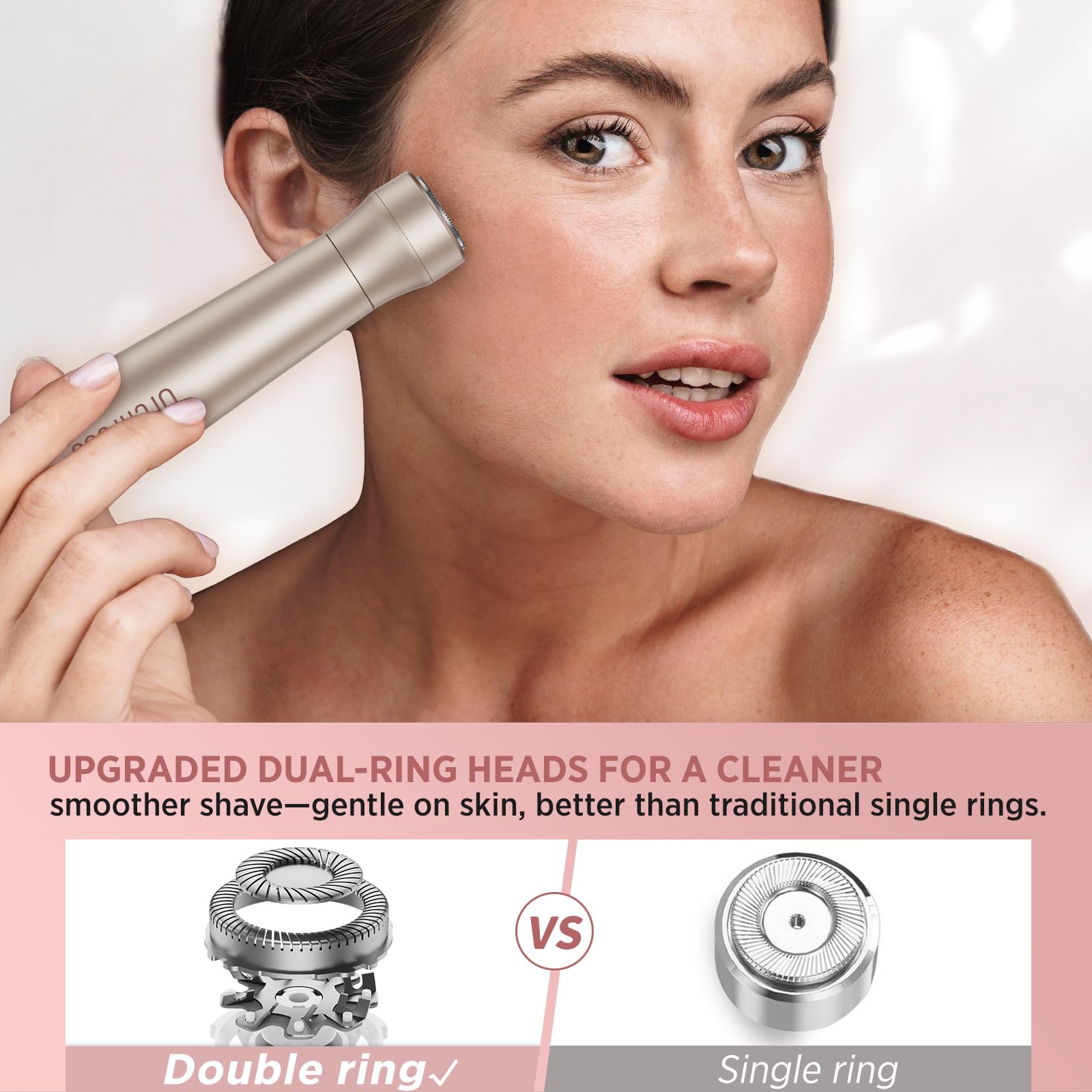 Orchrose Electric Razor USB-C charging port for quick power-ups