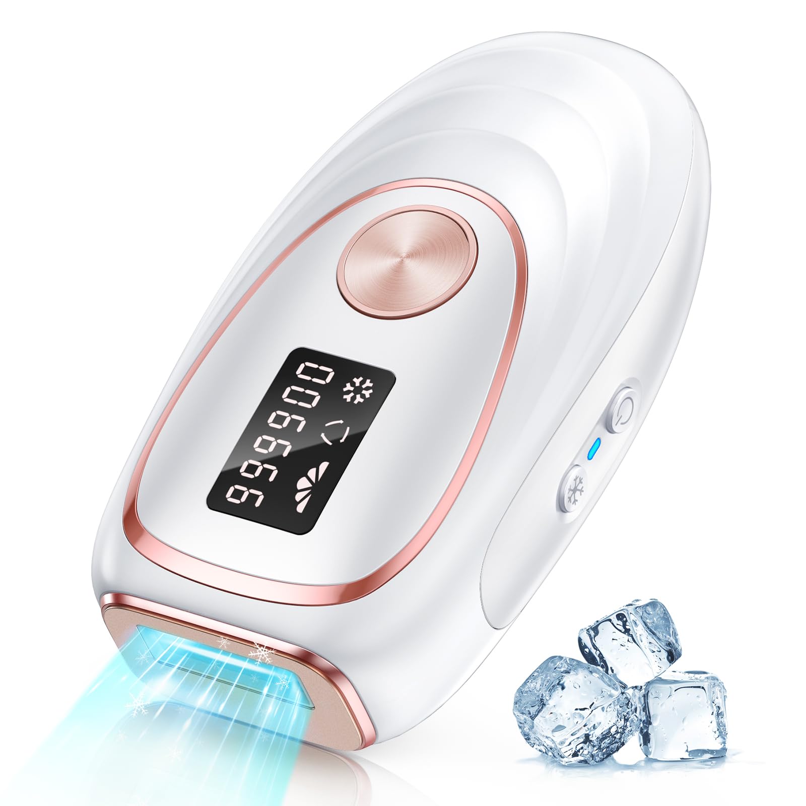 Oreeth IPL device white front view for at-home smoothing.