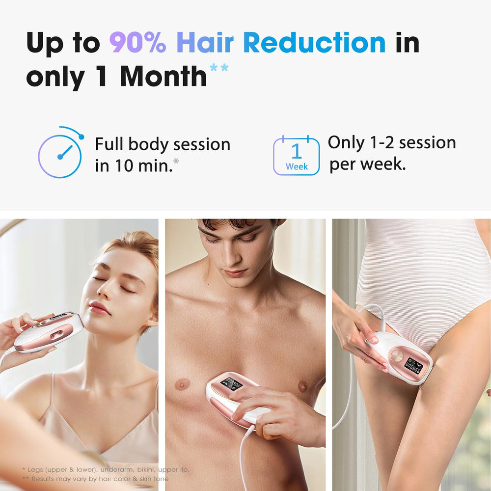 Oreeth IPL device with ice-cooling touch delivering cooler, gentler sessions.