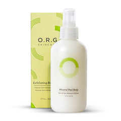 O.R.G. Skincare deep gel texture close-up showing gentle mineral exfoliation for smoother skin.