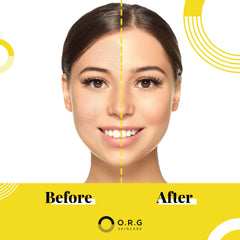 O.R.G. Skincare Peel-Off application steps image demonstrates easy pre-makeup prep.