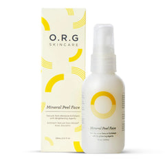 O.R.G. Skincare Peel-Off cleanser packaging demonstrates cruelty-free formula for gentle exfoliation.