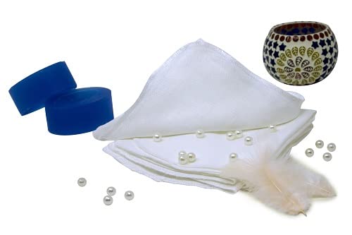 Organic Cotton Mart set of ten cloths measuring 11 by 11.5 inches for cleansing