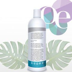 Organic Excellence shampoo lather closeup—rich foam from natural ingredients for color-safe care.