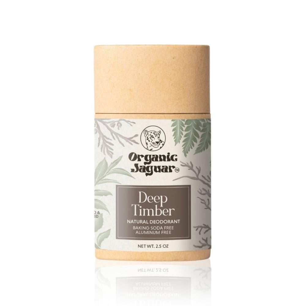 Organic Jaguar deodorant stick 2oz front view for everyday freshness