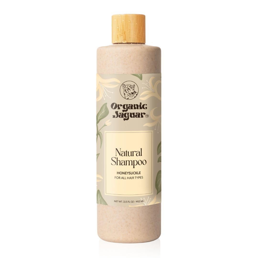 Organic Jaguar Natural Shampoo bottle front showcasing sulfate-free formula for gentle cleansing