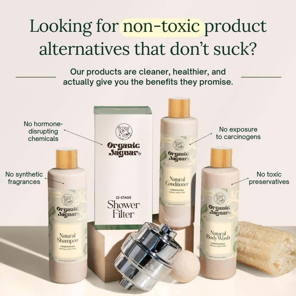 Organic Jaguar Natural Shampoo with mild thickening agent visual for subtle volume