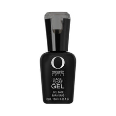 Organic Nails Gel Color Base Coat bottle close-up shows a smooth base for vibrant color.