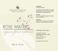 Organic Pure Oil Rose Hydrosol Hair Spray demonstrates scent retention and scalp-friendly hydration