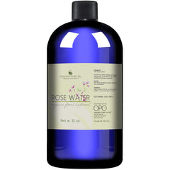 Organic Pure Oil Rose Hydrosol Spray Mist for quick-toning hydration morning or night