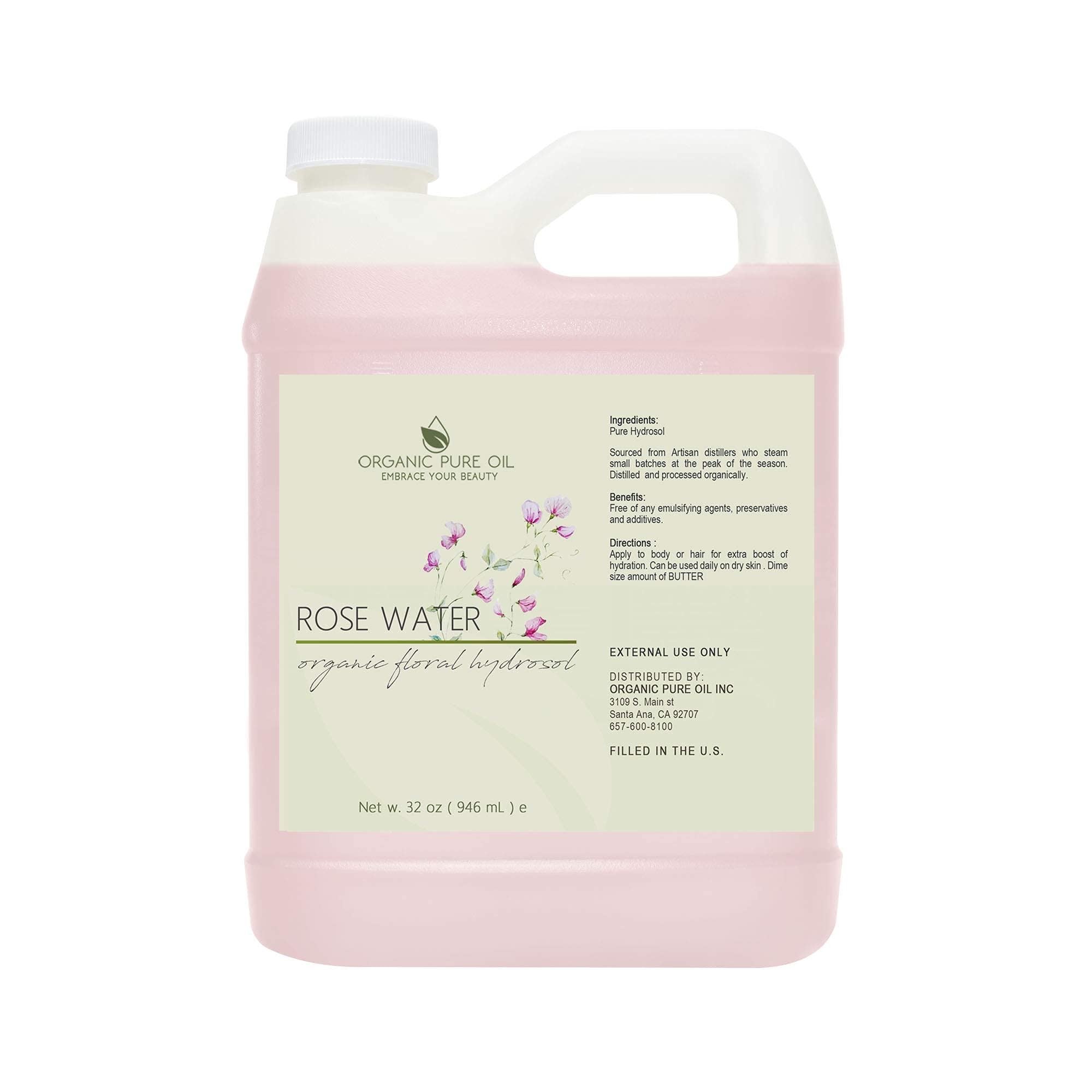 Organic Pure Oil Rose Water Toner Application shows gentle calming toning for redness-prone skin