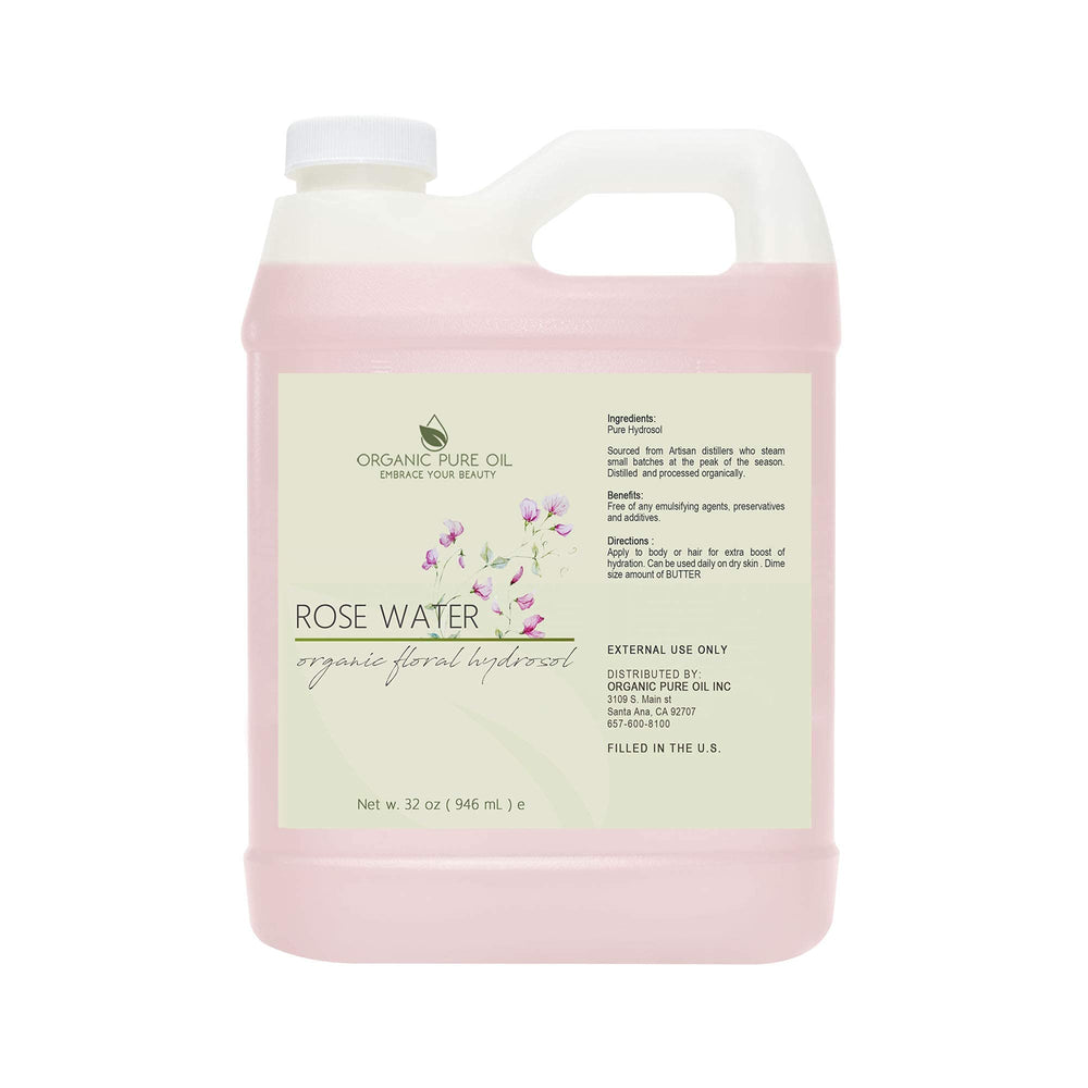 Organic Pure Oil Rose Water Toner Application shows gentle calming toning for redness-prone skin