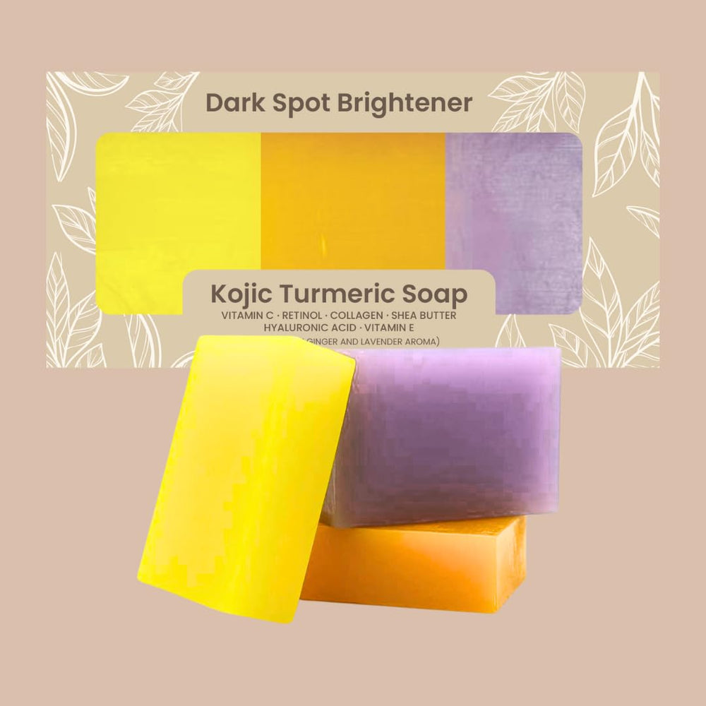 Organic To Green Kojic Turmeric Soap lemon pack bar for brightening and even skin tone.