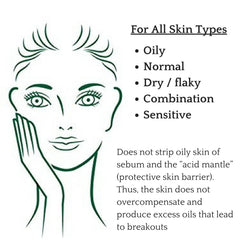 Organys cleansing oil application on face shows makeup removal with double cleansing option.