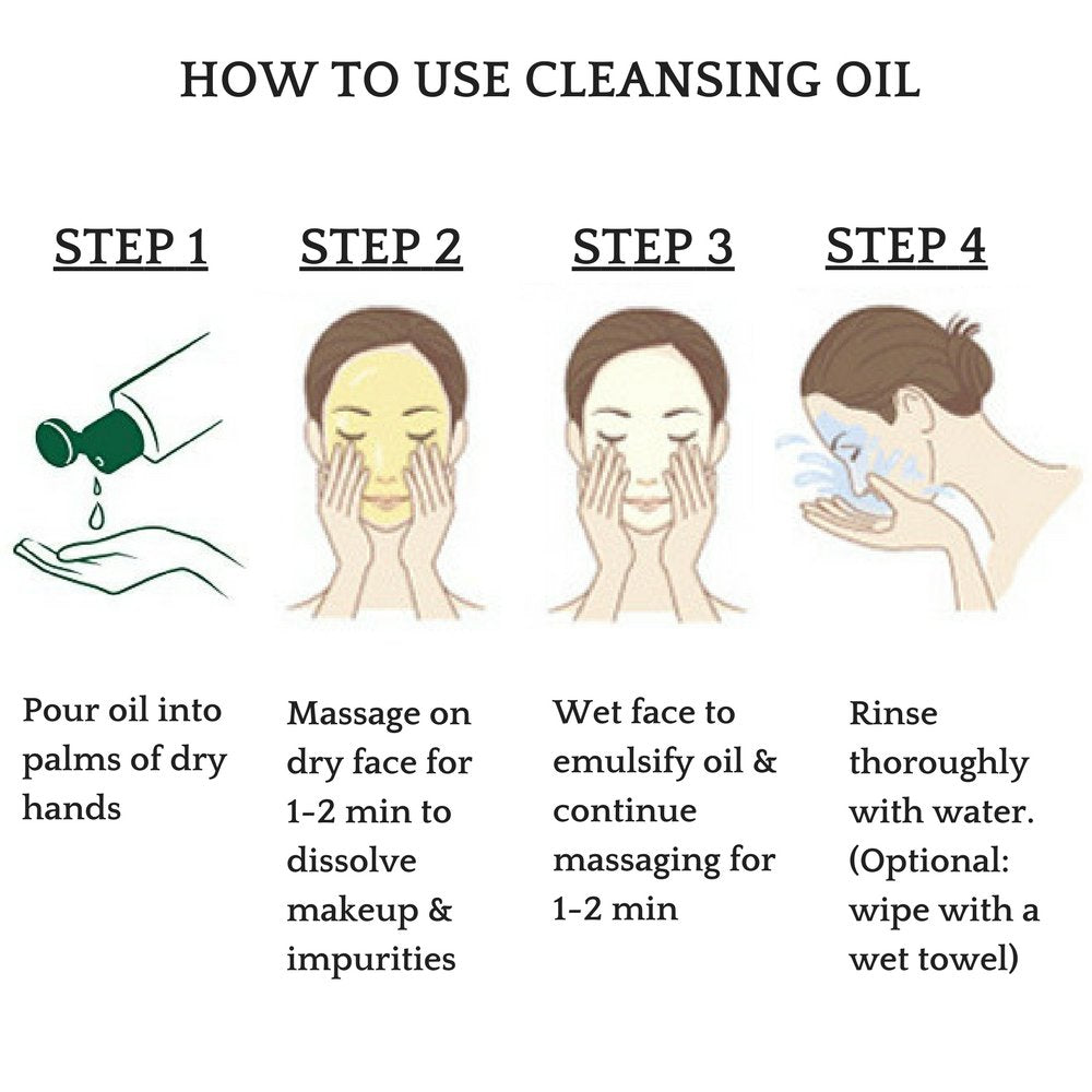 Organys cleansing oil makeup removal demonstrates removing waterproof mascara and sunscreen efficiently.