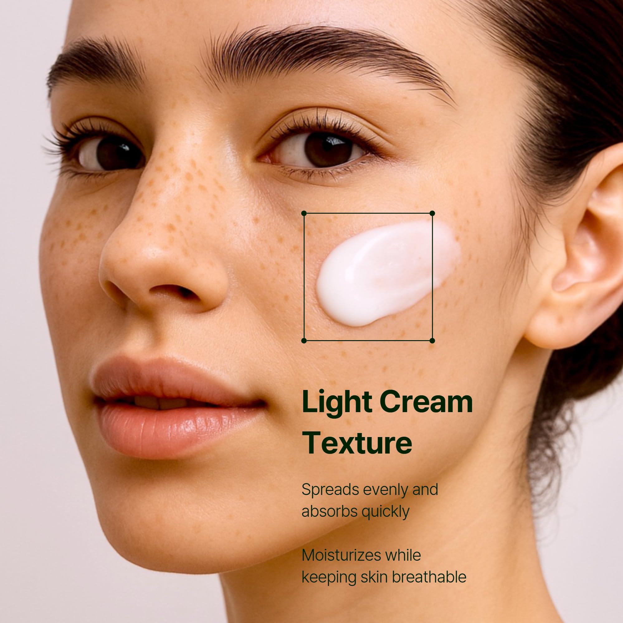 Orien Mugwort Zero Film Moisturizer with Niacinamide 2% supports smoother-looking skin texture