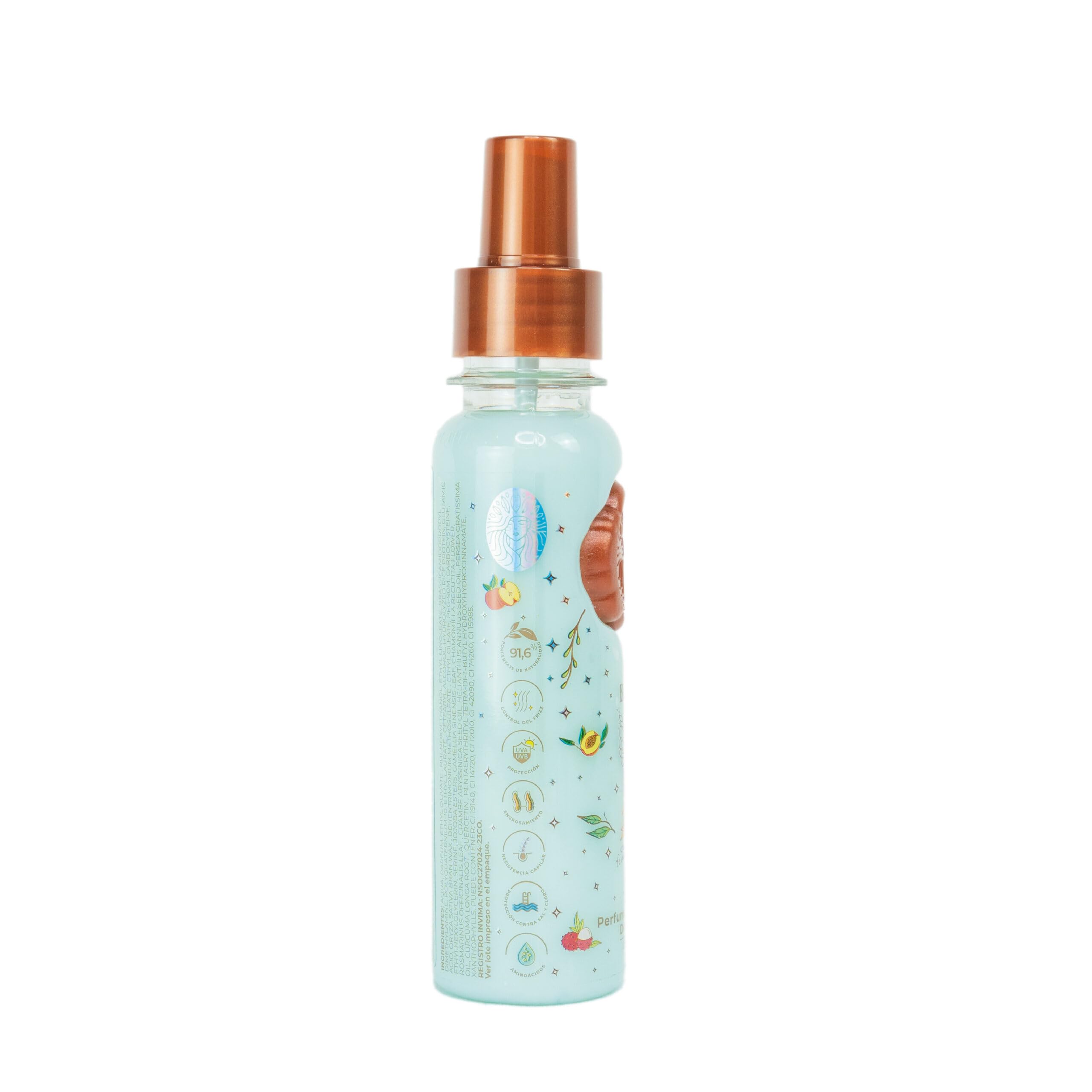Origen Botánico UV shield for hair protection against sun exposure.
