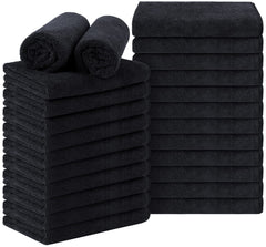 Orighty black salon towel 24-pack for bulk professional use and client drying