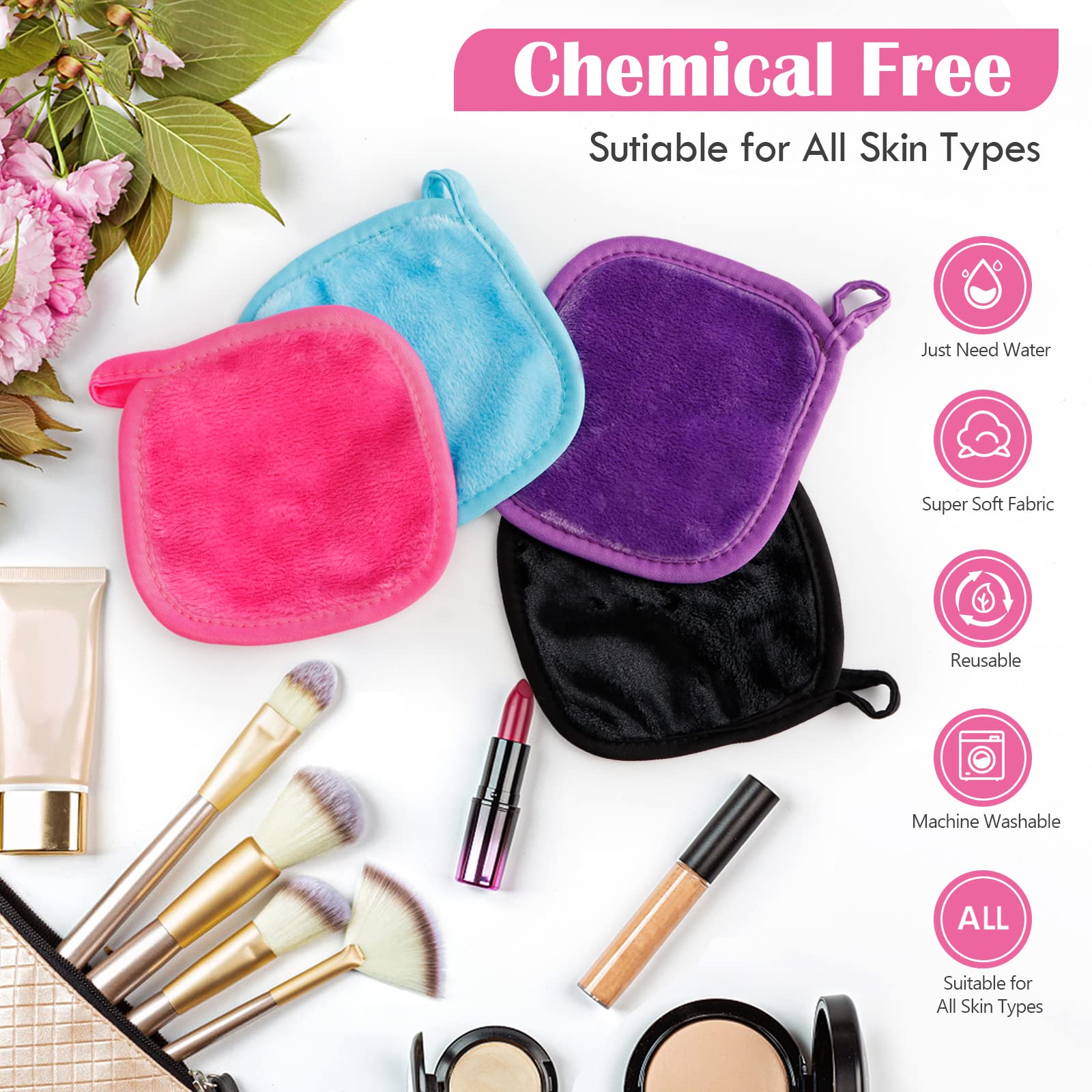 Orighty makeup remover cloths with warm water removing makeup without cleansers.