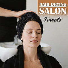 Orighty salon towels in deep black color maintain a sleek professional look