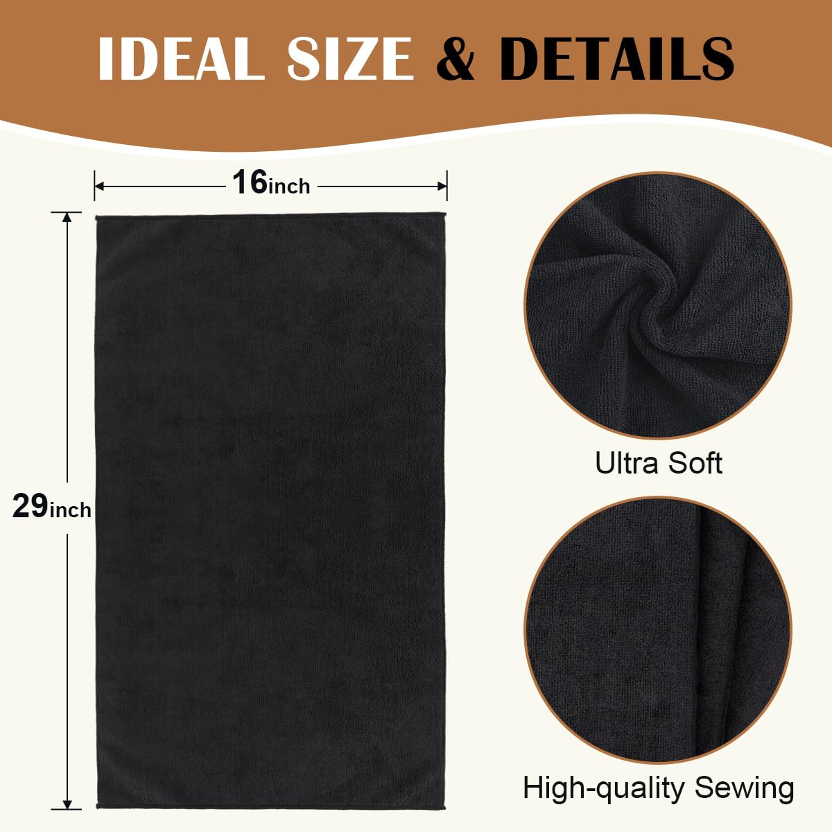 Orighty salon towels with reinforced edges resist wear over repeated washes