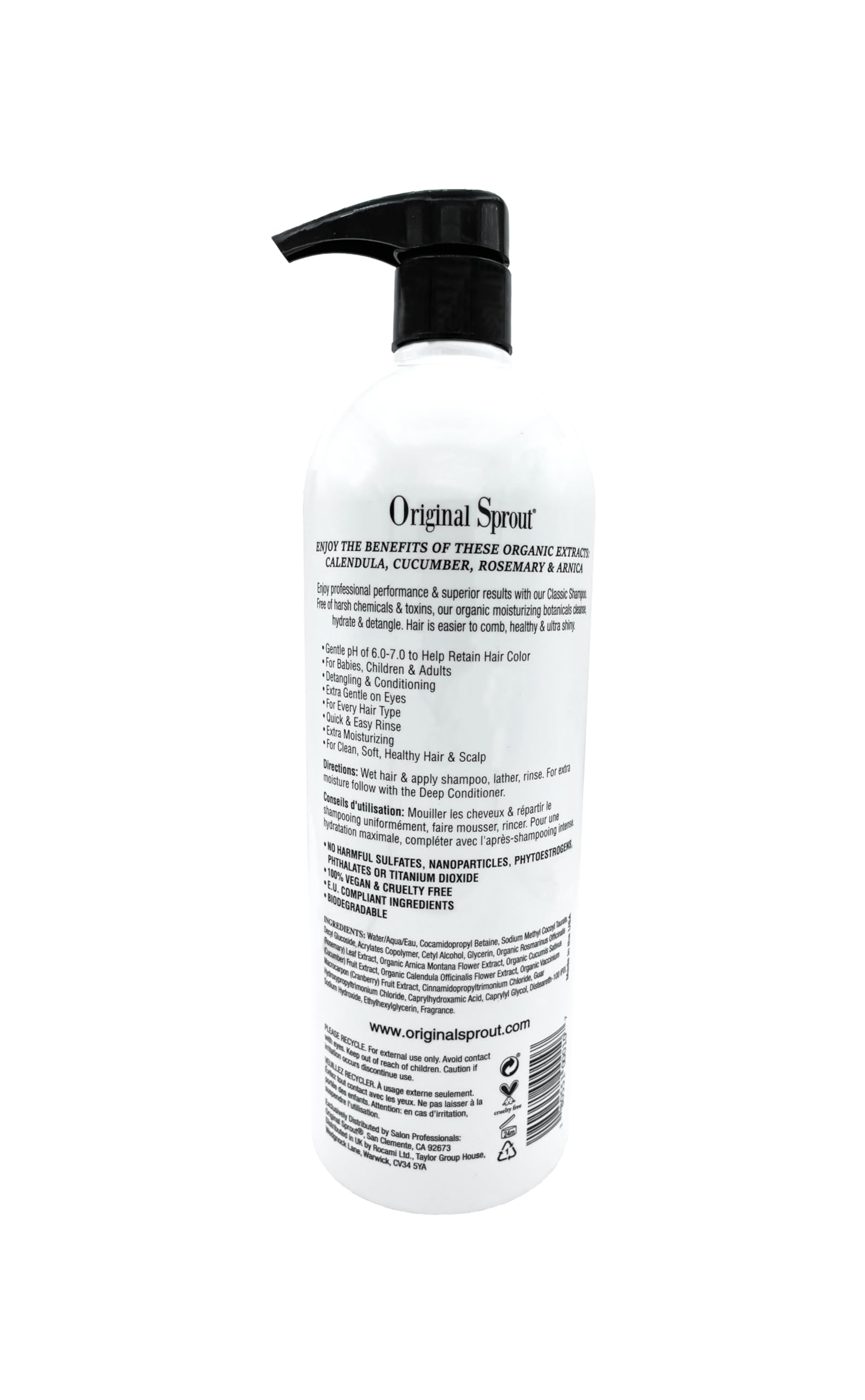 Original Sprout Classic Shampoo made in the USA in California.