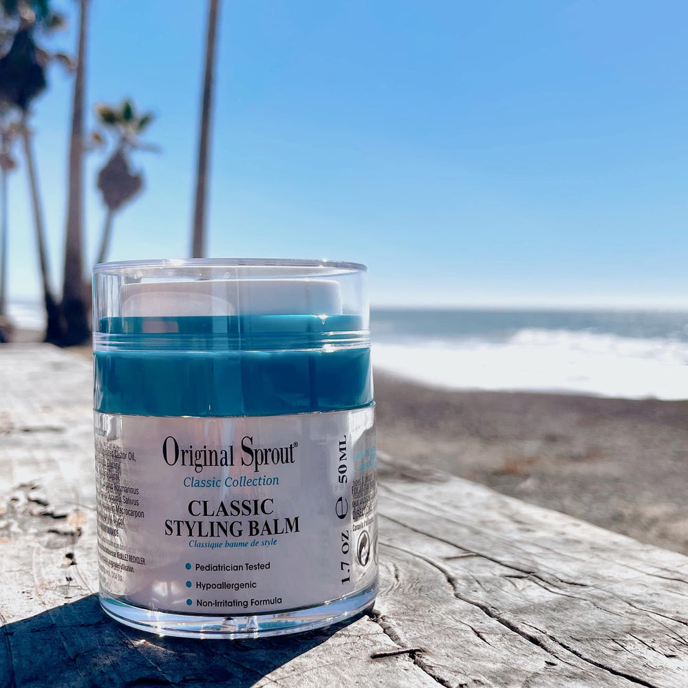 Original Sprout Classic Styling Balm Made in USA label indicates California production.