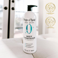 Original Sprout Deep Conditioner texture close-up suggests creamy, easy-to-apply formula.