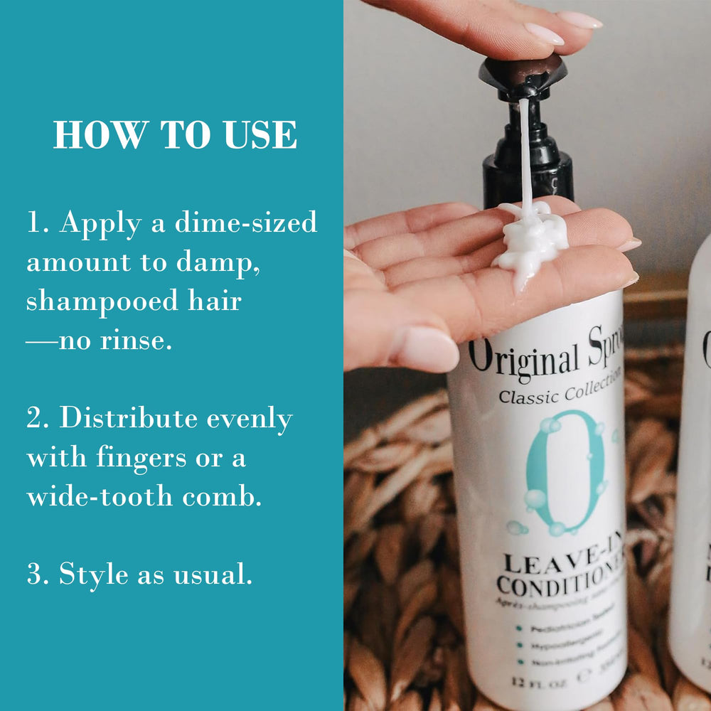 Original Sprout Leave-In Conditioner kid-friendly routine for easy styling