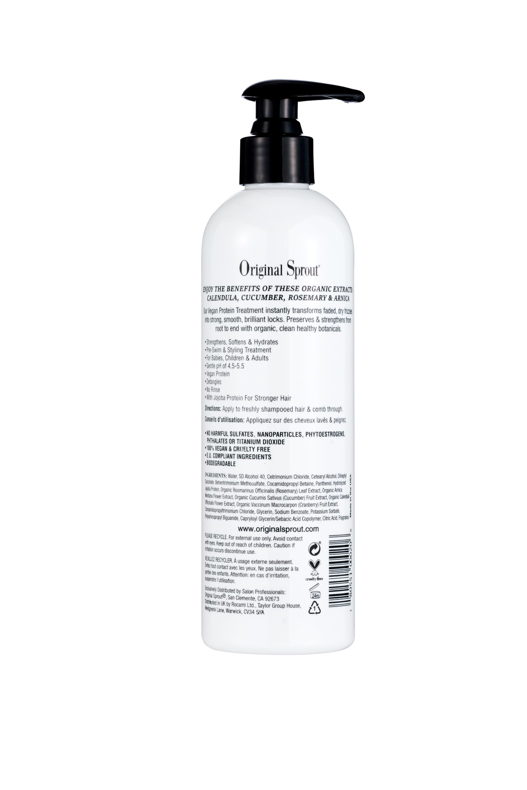 Original Sprout Leave-In Conditioner made in USA packaging and branding