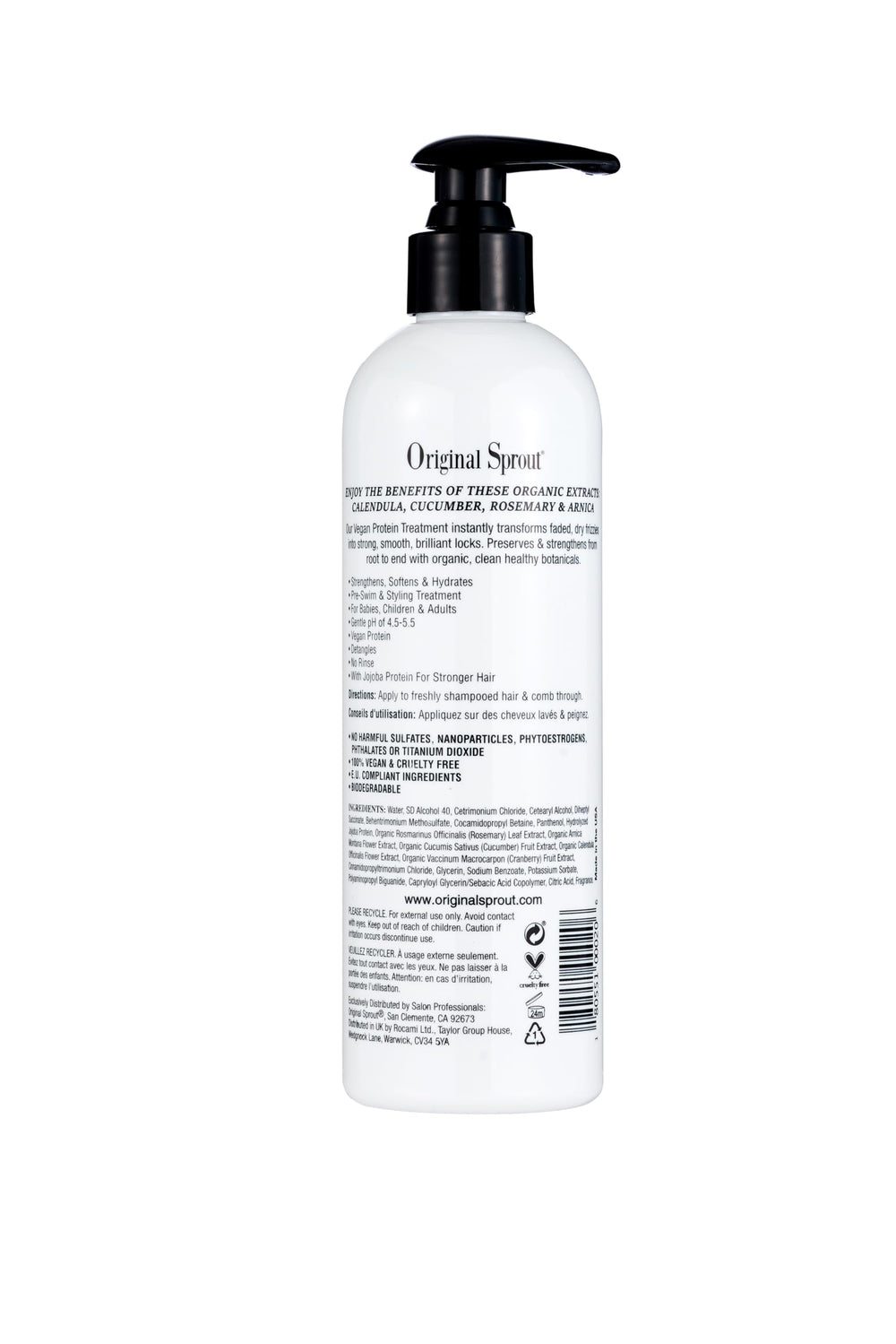 Original Sprout Leave-In Conditioner made in USA packaging and branding