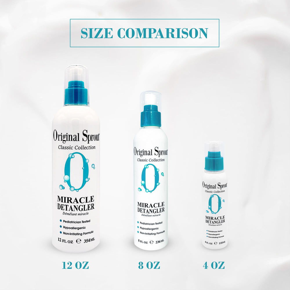 Original Sprout Miracle Detangler used by families for versatile kids and adults styling.
