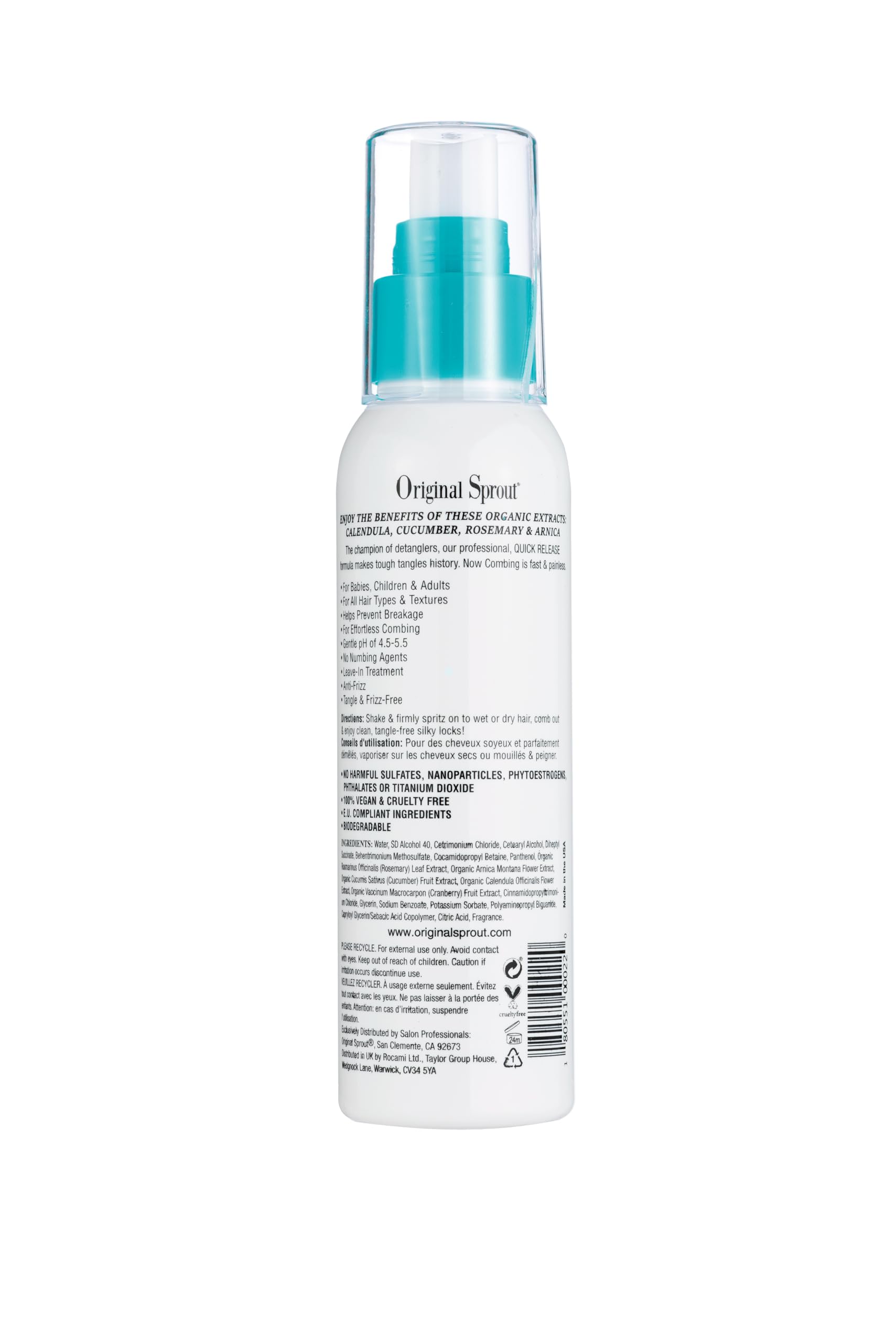 Original Sprout Miracle Detangler made in USA reinforces quality and trust.