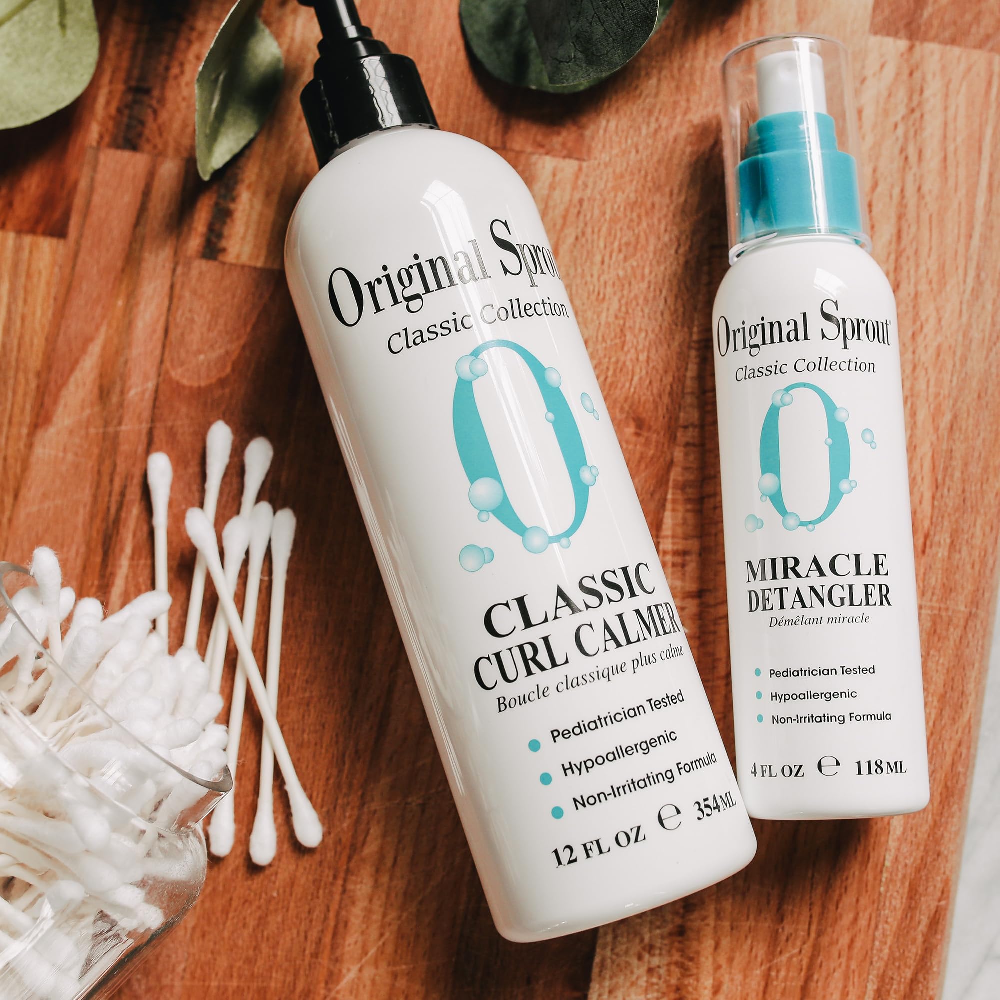 Original Sprout Miracle Detangler vegan label emphasizes cruelty-free, safe ingredients.