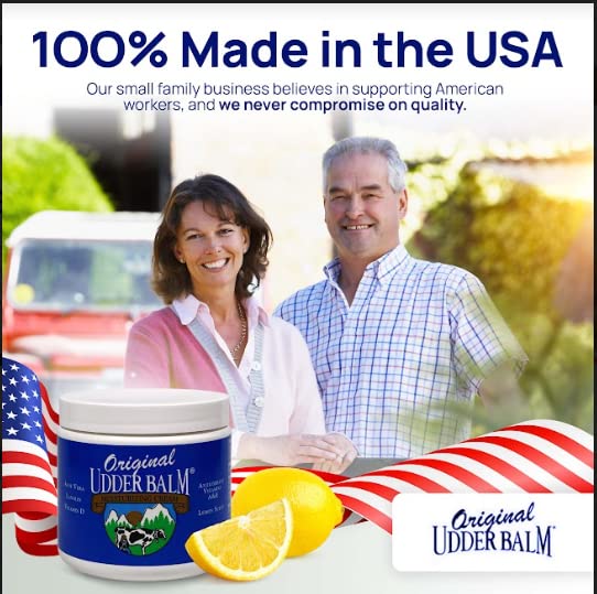 Original Udder Balm all-in-one-use image for hands, feet, elbows moisture
