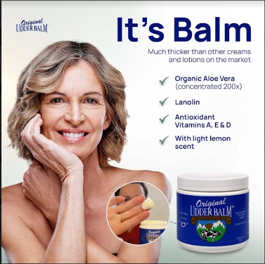 Original Udder Balm USA-made label emphasizing domestic production trust